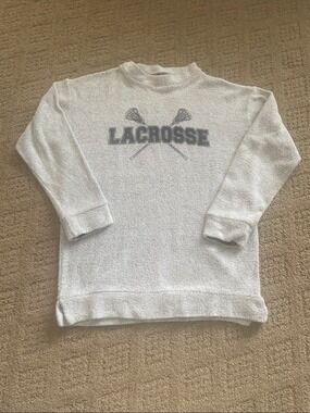 Lacrosse Graphic Crewneck Sweatshirt - White